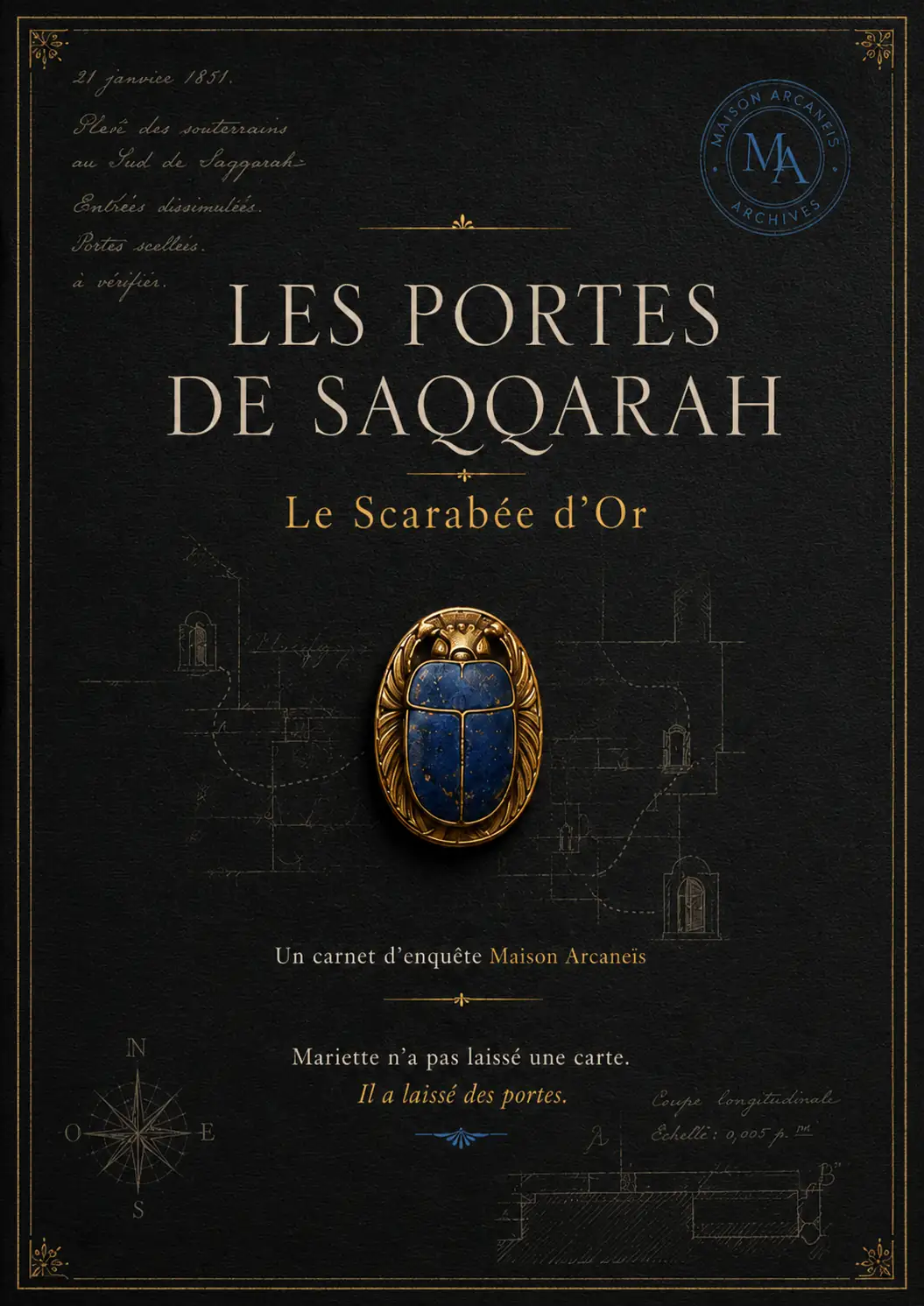 Édition Numérique Le Dossier PDF Maison Arcaneïs, version numérique complète de la grande chasse Les Portes de Saqqarah